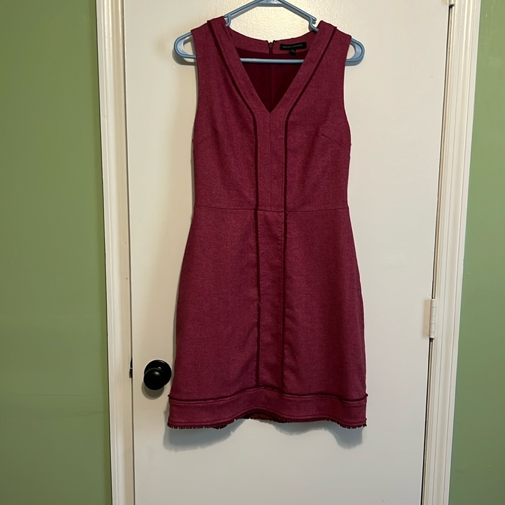 Banana Republic Burgundy Sleeveless Dress